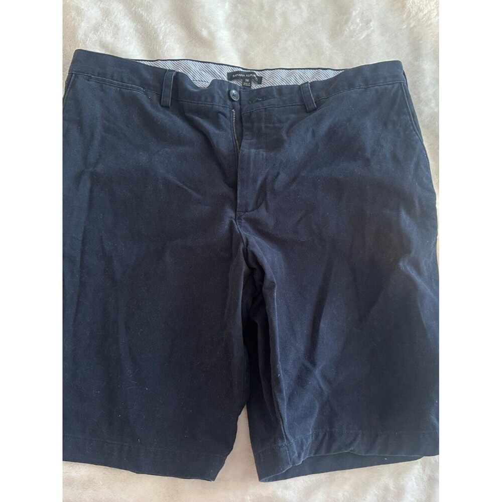 Banana Republic Men’s Navy Chino Shorts Size 38 Cotton Classic Casual - Picture 2 of 5